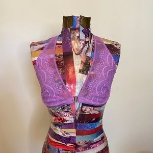 33D FREE people purple lace bra non wire bralette